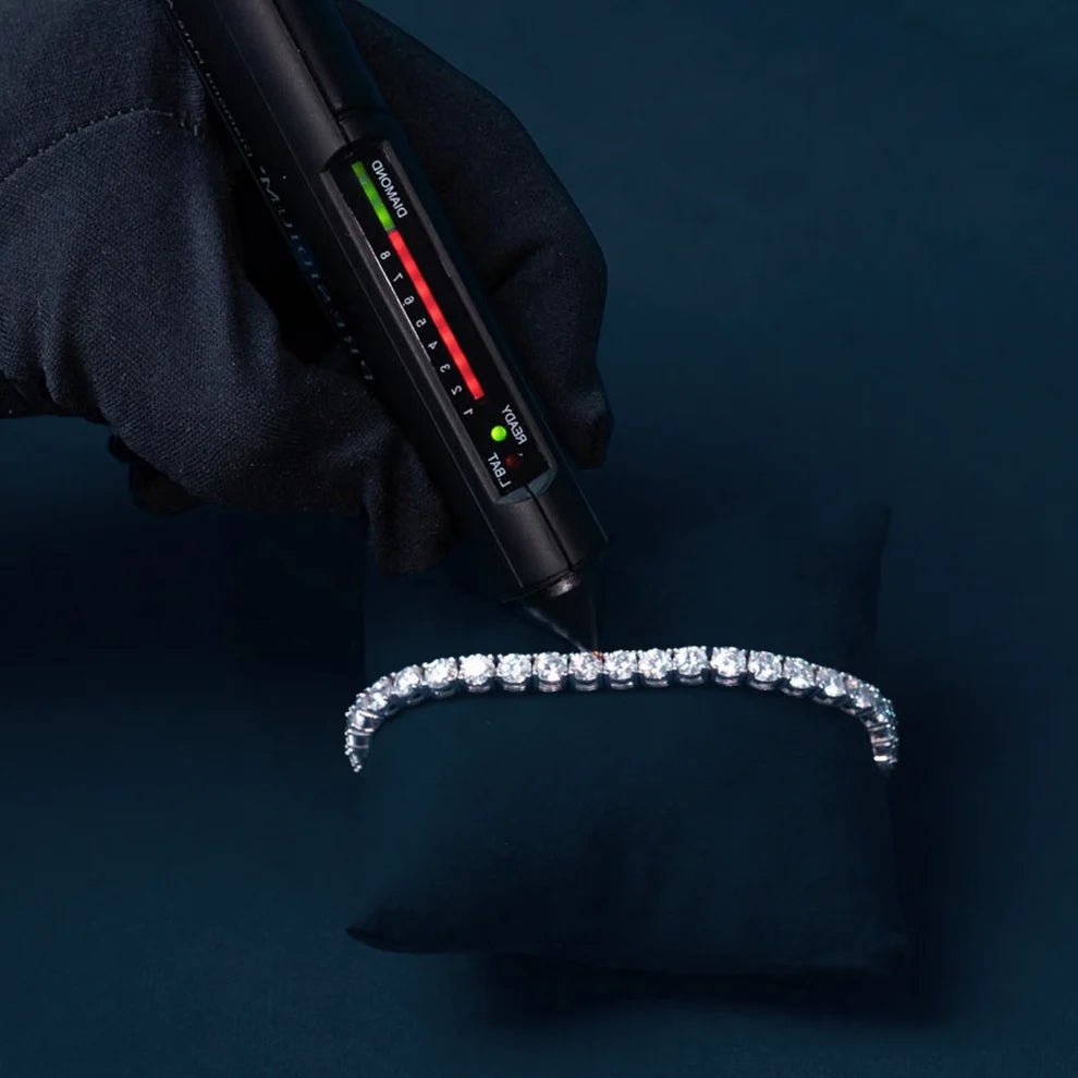 proGalnuv duct_name - Galnuv 6"4mm Moissanite Silver Tennis Bracelet Galnuv