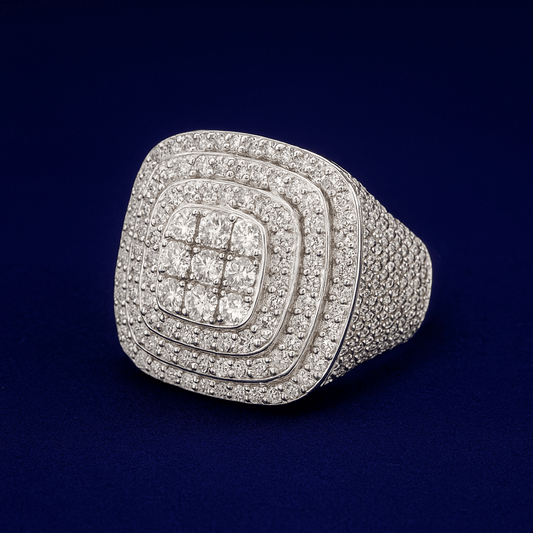 proGalnuv duct_name - Galnuv 8Moissanite Triple Halo Pavé Ring Galnuv