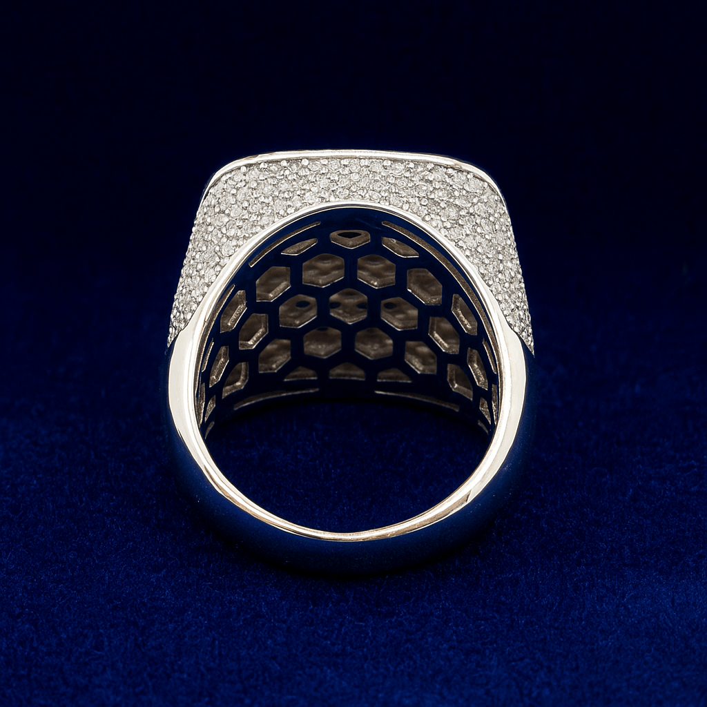 proGalnuv duct_name - Galnuv 8Moissanite Triple Halo Pavé Ring Galnuv