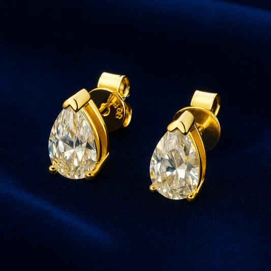 proGalnuv duct_name - Galnuv 1ctMoissanite Pear Stud Earrings Galnuv
