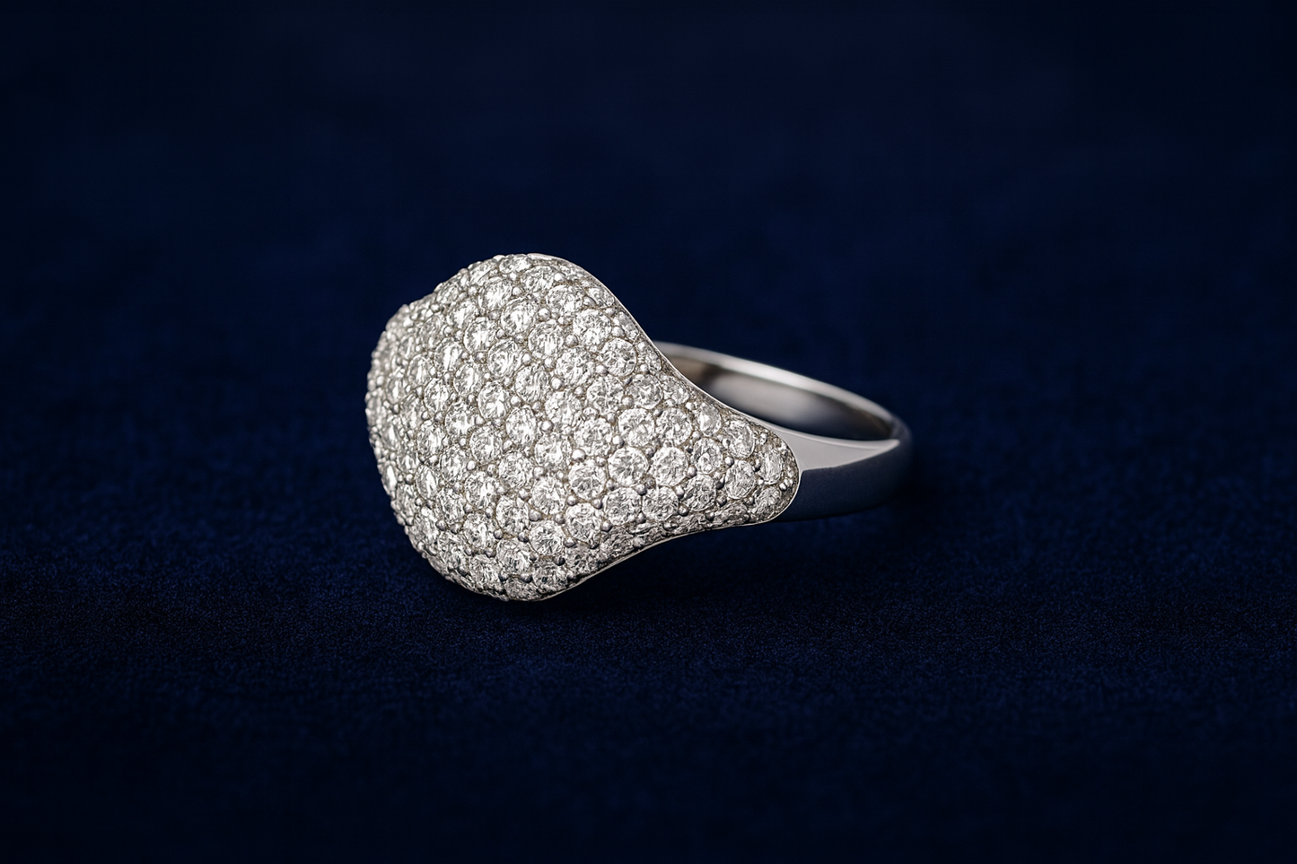 Moissanite Bubble Shaped Ring Galnuv