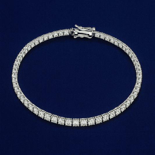 proGalnuv duct_name - Galnuv 7"3mm silver moissanite tennis bracelet – GALNUV Collection