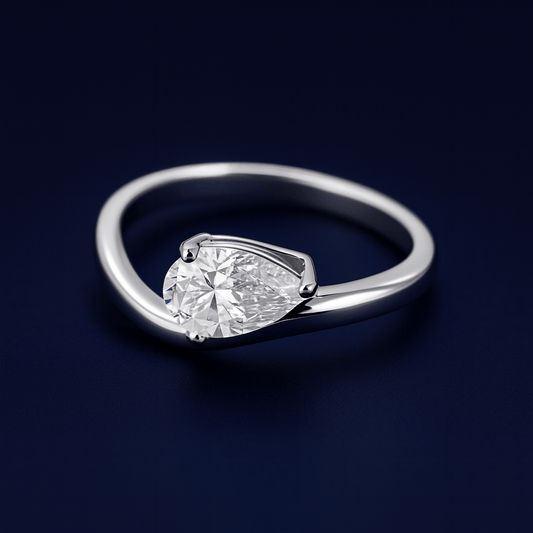 proGalnuv duct_name - Galnuv 6White gold1.5ct Moissanite Pear Engagement Ring Galnuv
