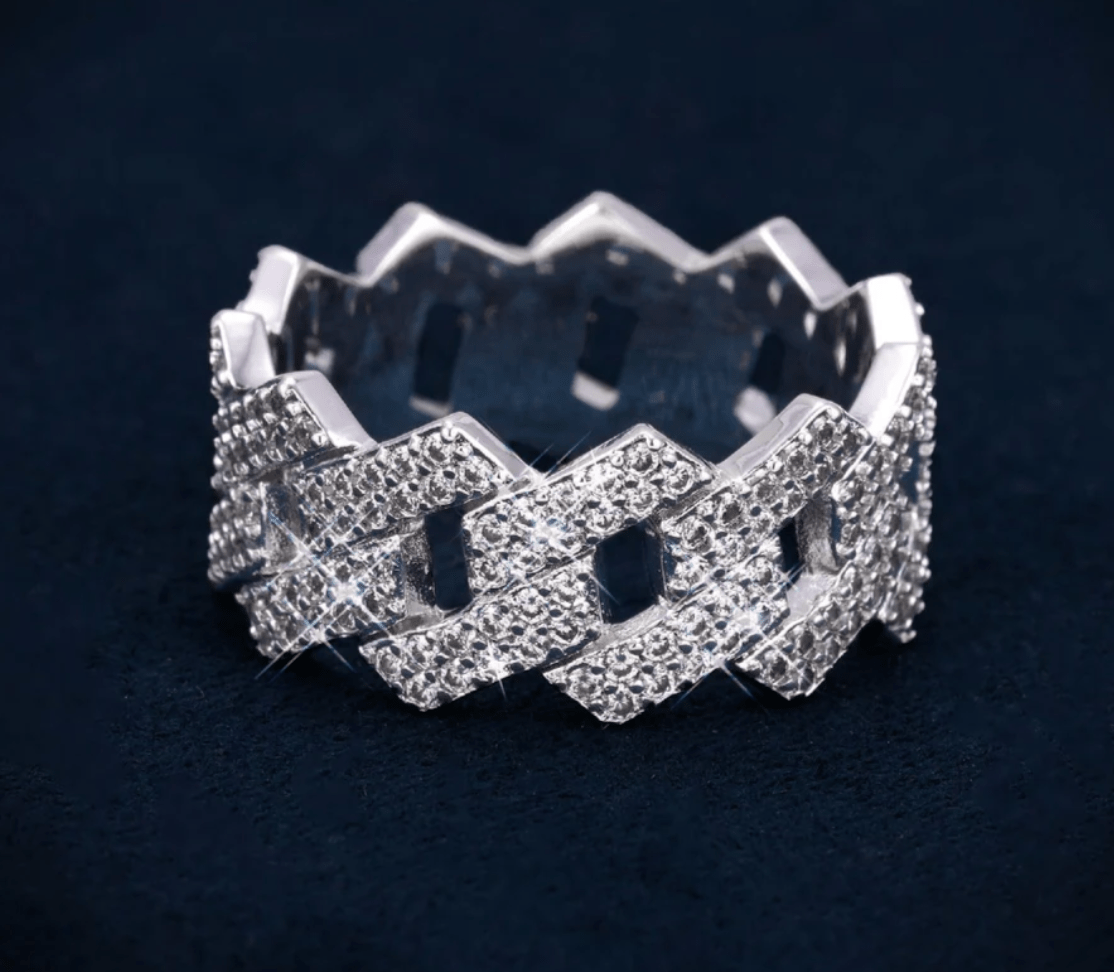 proGalnuv duct_name - Galnuv 7Cuban Ring Moissanite Galnuv