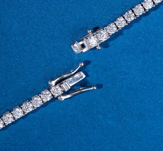 proGalnuv duct_name - Galnuv 16"3mm Moissanite Silver Tennis Chains Galnuv