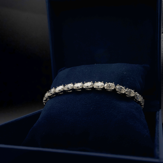 proGalnuv duct_name - Galnuv 7.5Moissanite Oval Tennis Bracelet Galnuv