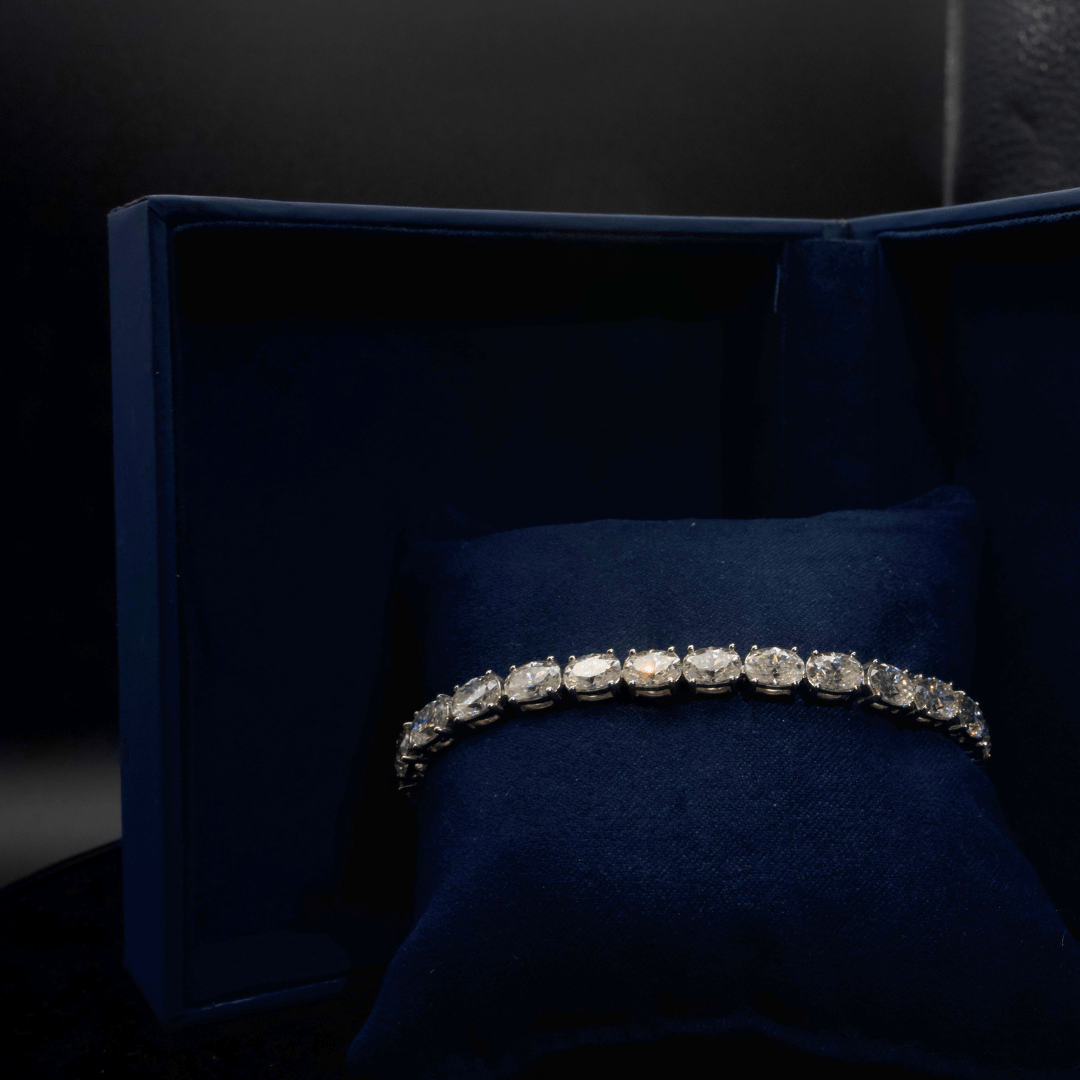 proGalnuv duct_name - Galnuv 7.5Moissanite Oval Tennis Bracelet Galnuv