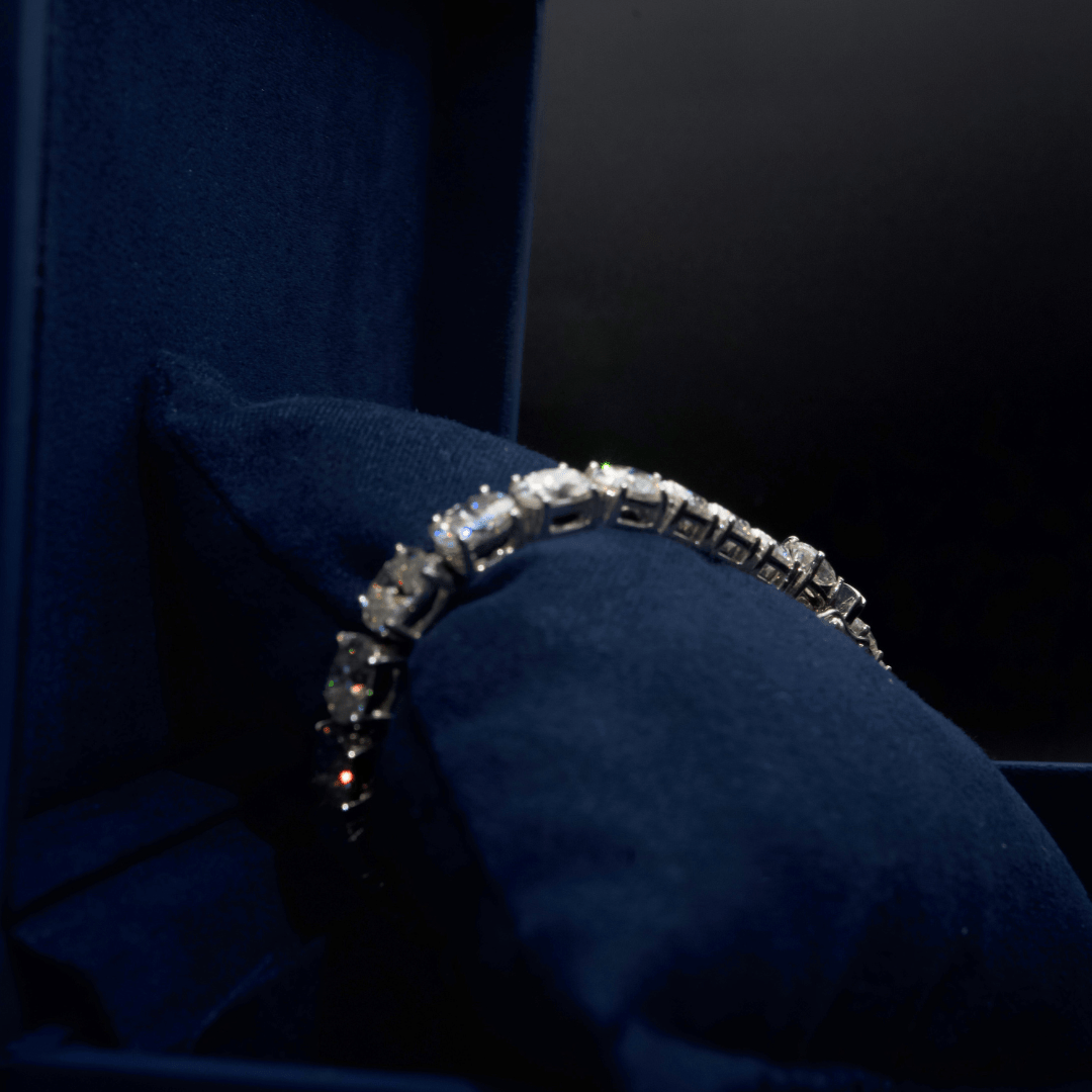 proGalnuv duct_name - Galnuv 7.5Moissanite Oval Tennis Bracelet Galnuv