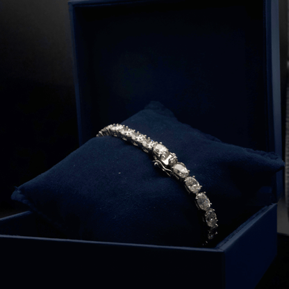 proGalnuv duct_name - Galnuv 7.5Moissanite Oval Tennis Bracelet Galnuv