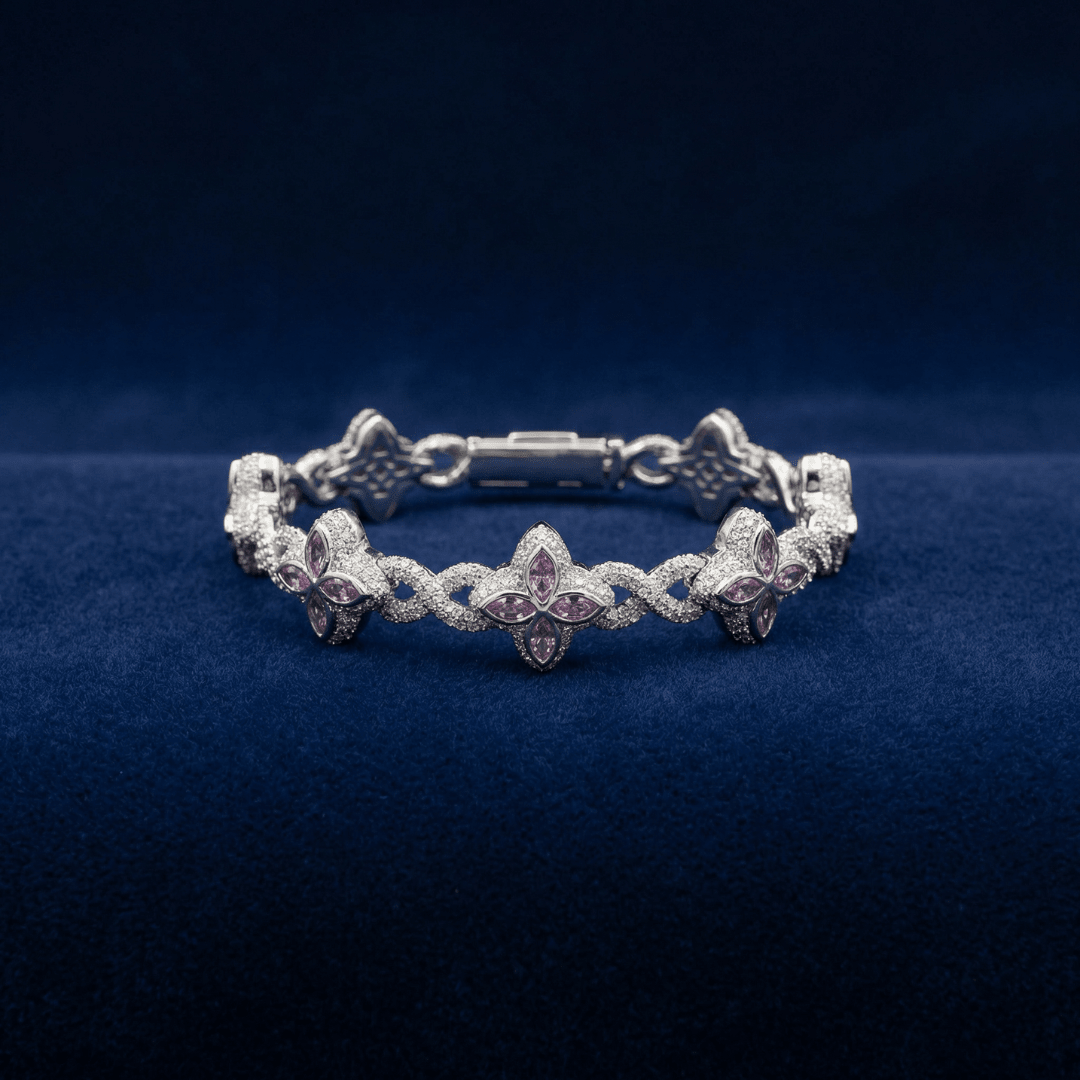 proGalnuv duct_name - Galnuv 7.5Clover Colorful Moissanite Bracelet Galnuv