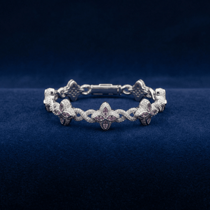 proGalnuv duct_name - Galnuv 7.5Clover Colorful Moissanite Bracelet Galnuv