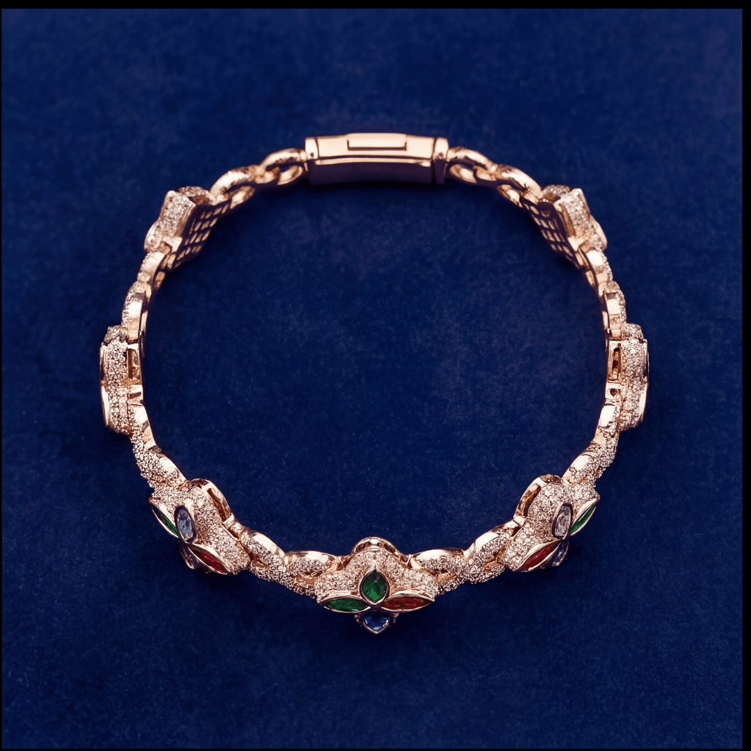 proGalnuv duct_name - Galnuv 7.5 InchClover Colorful Bracelet VVS Moissanite Galnuv