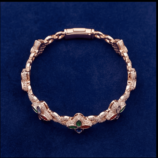 proGalnuv duct_name - Galnuv 7.5 InchClover Colorful Bracelet VVS Moissanite Galnuv