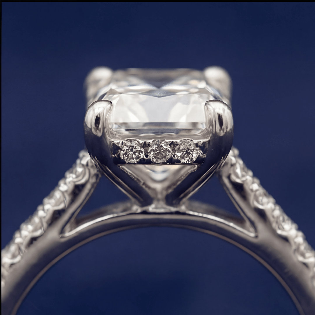 proGalnuv duct_name - Galnuv 85CT Radiant Cut Diamond Ring – 19K White Gold Galnuv