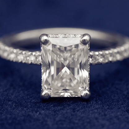 proGalnuv duct_name - Galnuv 85CT Radiant Cut Diamond Ring – 19K White Gold Galnuv