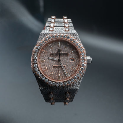 proGalnuv duct_name - Galnuv Audemars Piguet Royal Oak 41 mm – Two - Tone Baguette & Pear - Cut Diamond Edition Galnuv