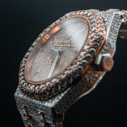 proGalnuv duct_name - Galnuv Audemars Piguet Royal Oak 41 mm – Two - Tone Baguette & Pear - Cut Diamond Edition Galnuv