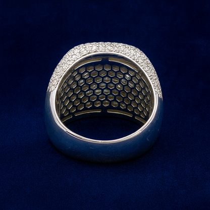 Moissanite Square Baguette Pavé Ring Galnuv