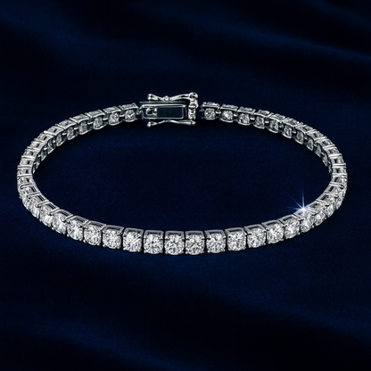 Moissanite Silver Tennis Bracelets (All Size) Galnuv