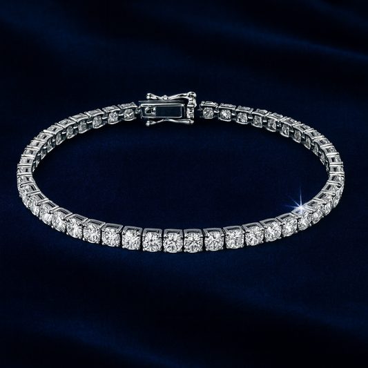 Moissanite Silver Tennis Bracelets (All Size) Galnuv