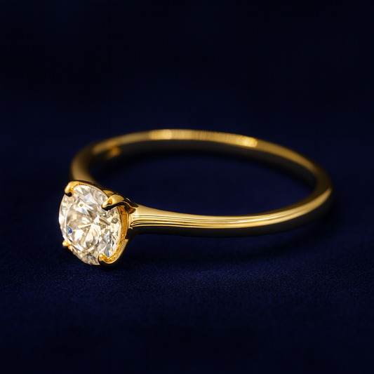 1ct Moissanite Oval Engagement 10k Gold Ring Galnuv
