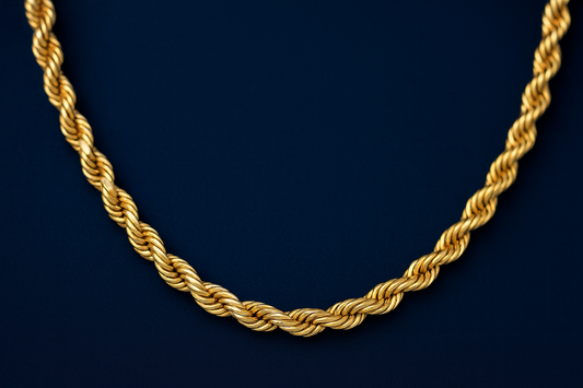 10K Yellow Gold 2.5mm Rope Chain Galnuv