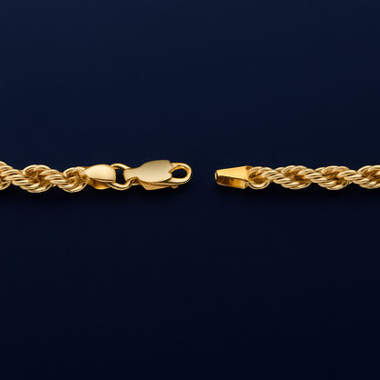 10K Yellow Gold 2.5mm Rope Chain Galnuv