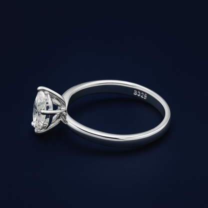 1.5ct Moissanite Pear Engagement Ring Galnuv