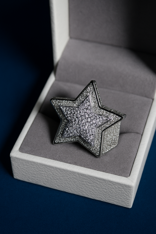 Star Ring Moissanite Galnuv