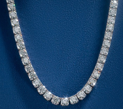 Moissanite Silver Tennis Chains (All Size) Galnuv