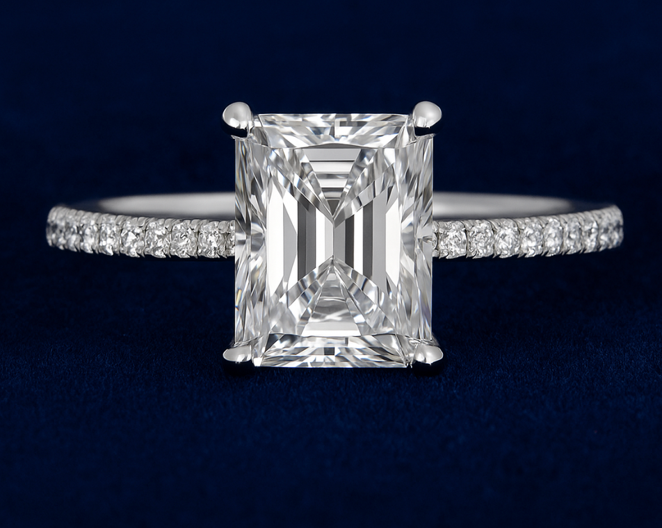 Handmade 14kt White Gold With 2.00ct Lab Diamond Engagement Ring Galnuv