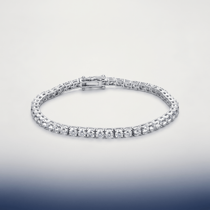 #proGalnuv duct_name# - Galnuv Custom Products6"4mm Moissanite Silver Tennis Bracelet