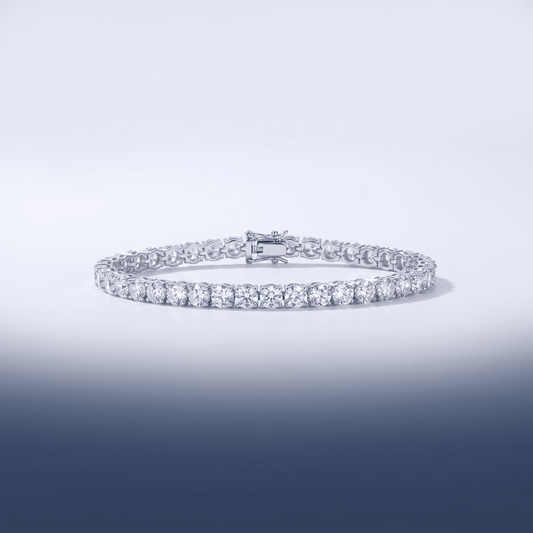 #proGalnuv duct_name# - Galnuv Custom Products7inchSilver2mmMoissanite Tennis Bracelet, 925 Silver