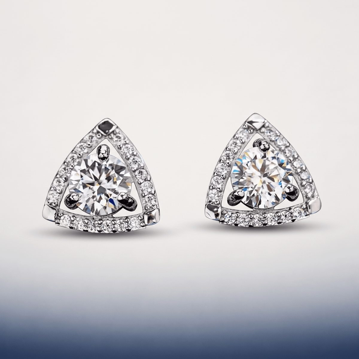 #proGalnuv duct_name# - Galnuv Custom Products0.5ct0.5ct Moissanite Earrings Halo Triangle Studs